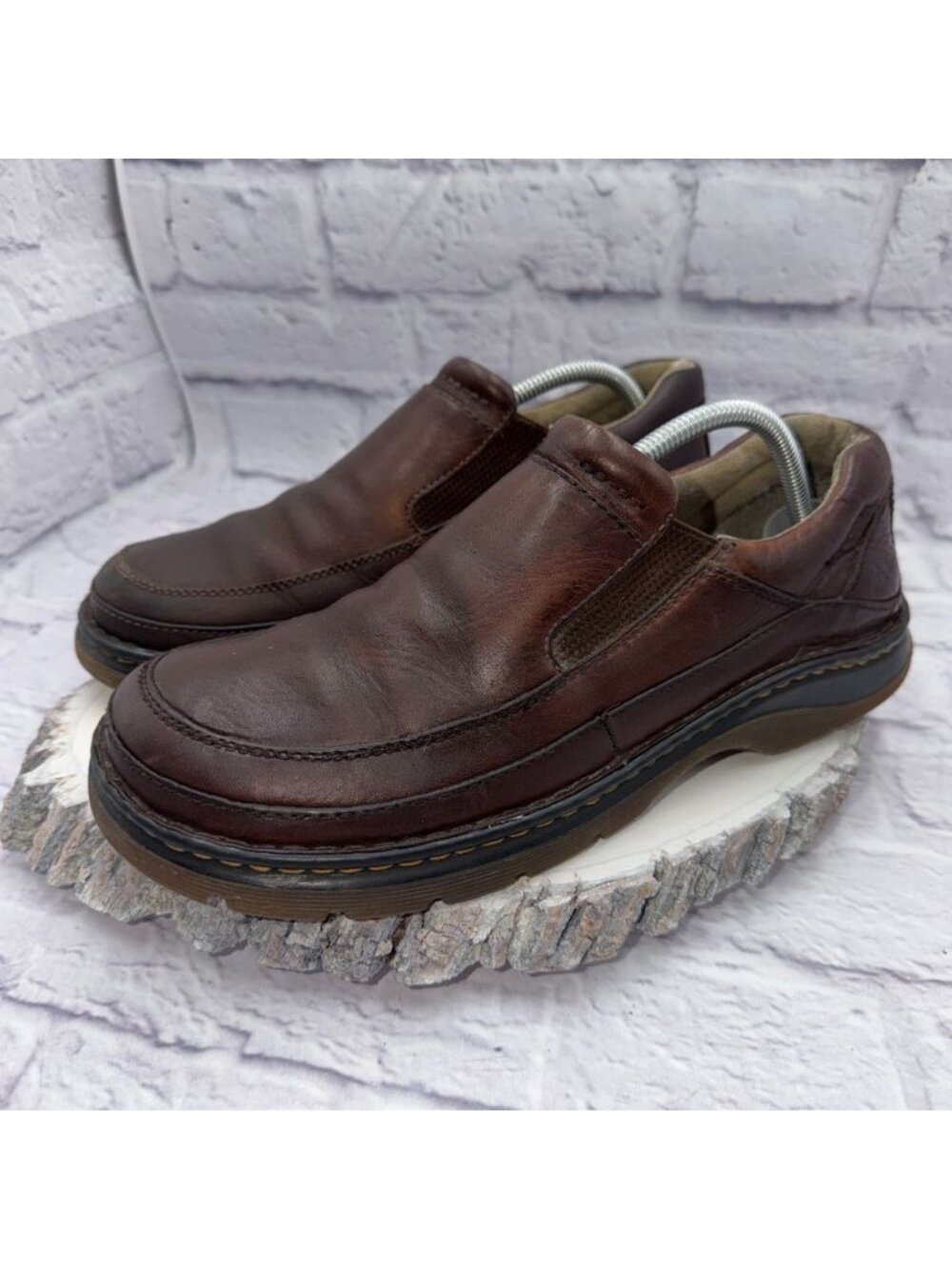 Dr. Doc Martens Men's Brown Orson Comfort Leather Loafers Shoes Size 10